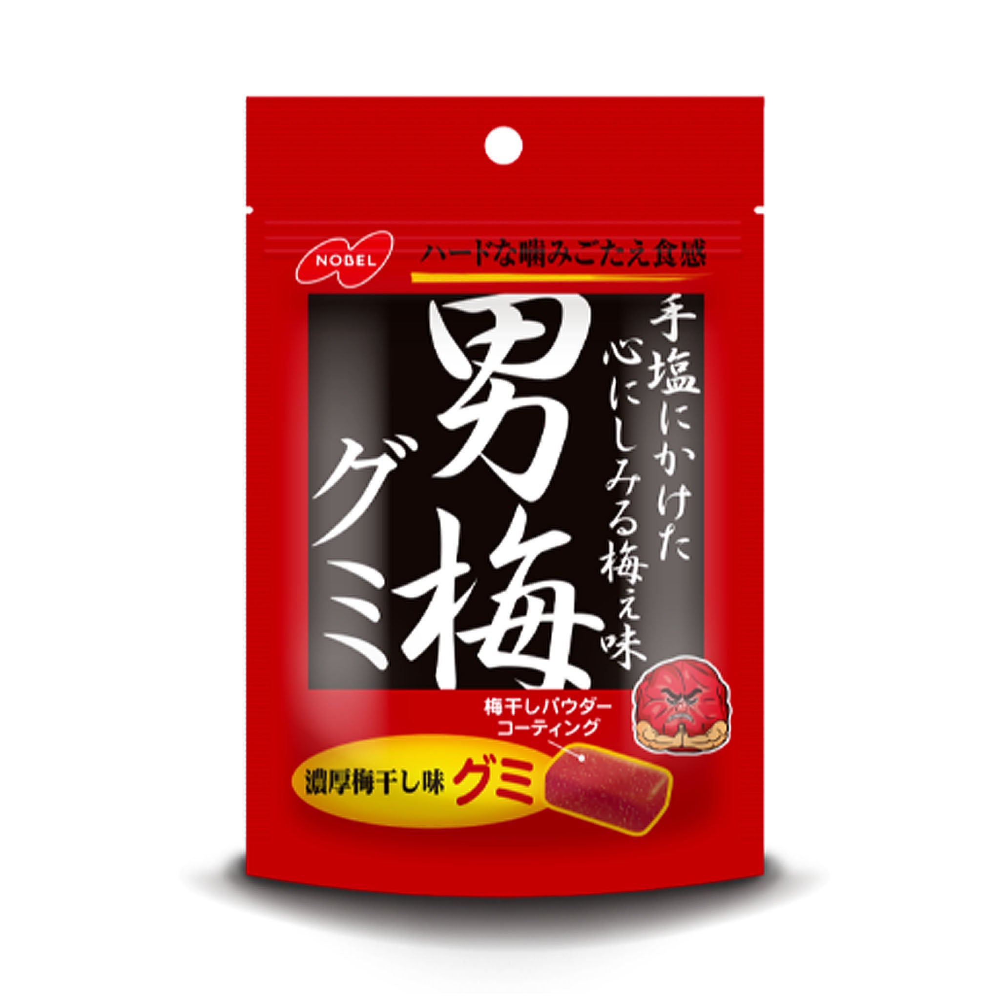 NOBEL Otoko Ume Sour Plum Hard Gummy from Japan