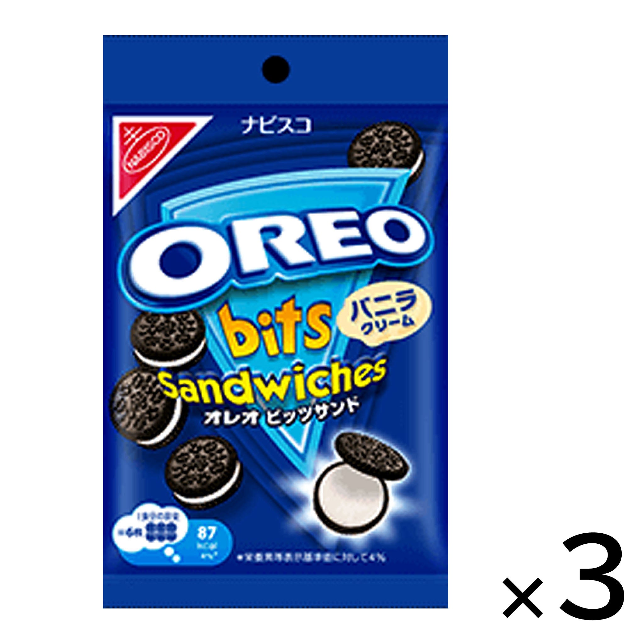 Mondelez Oreo Bits Sandwiche Vanilla Cream Small Bag (3-pack)