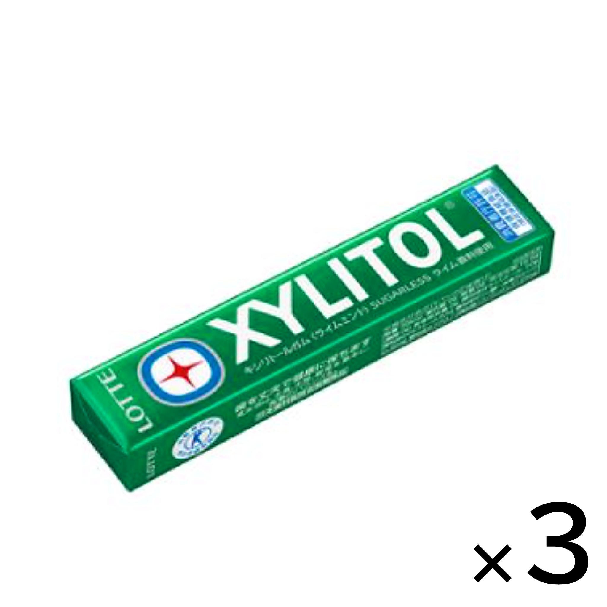 LOTTE Xylitol Gum Lime Mint (3-pack)