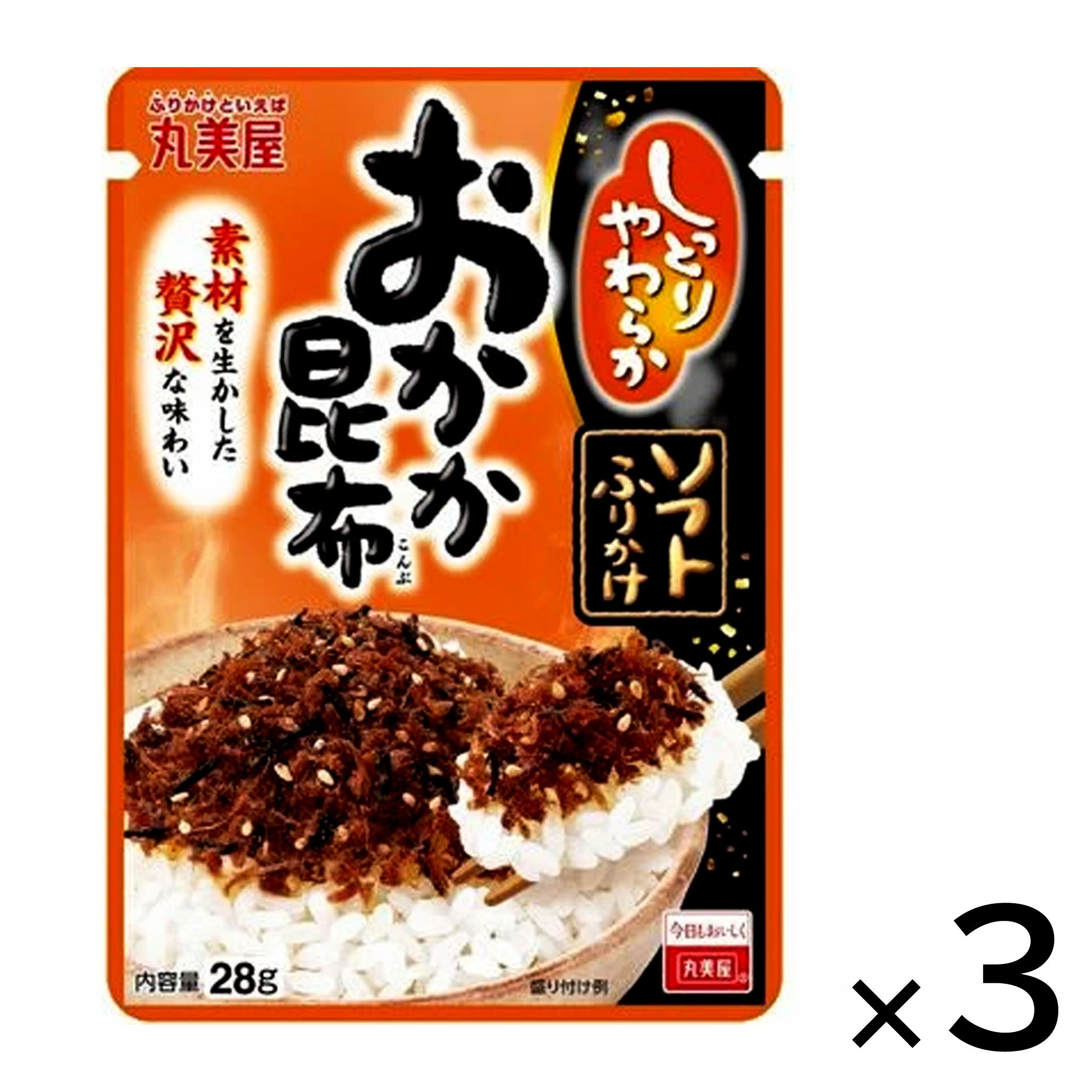 Marumiya Rice Seasoning Okaka Konbu Soft【3 Set】