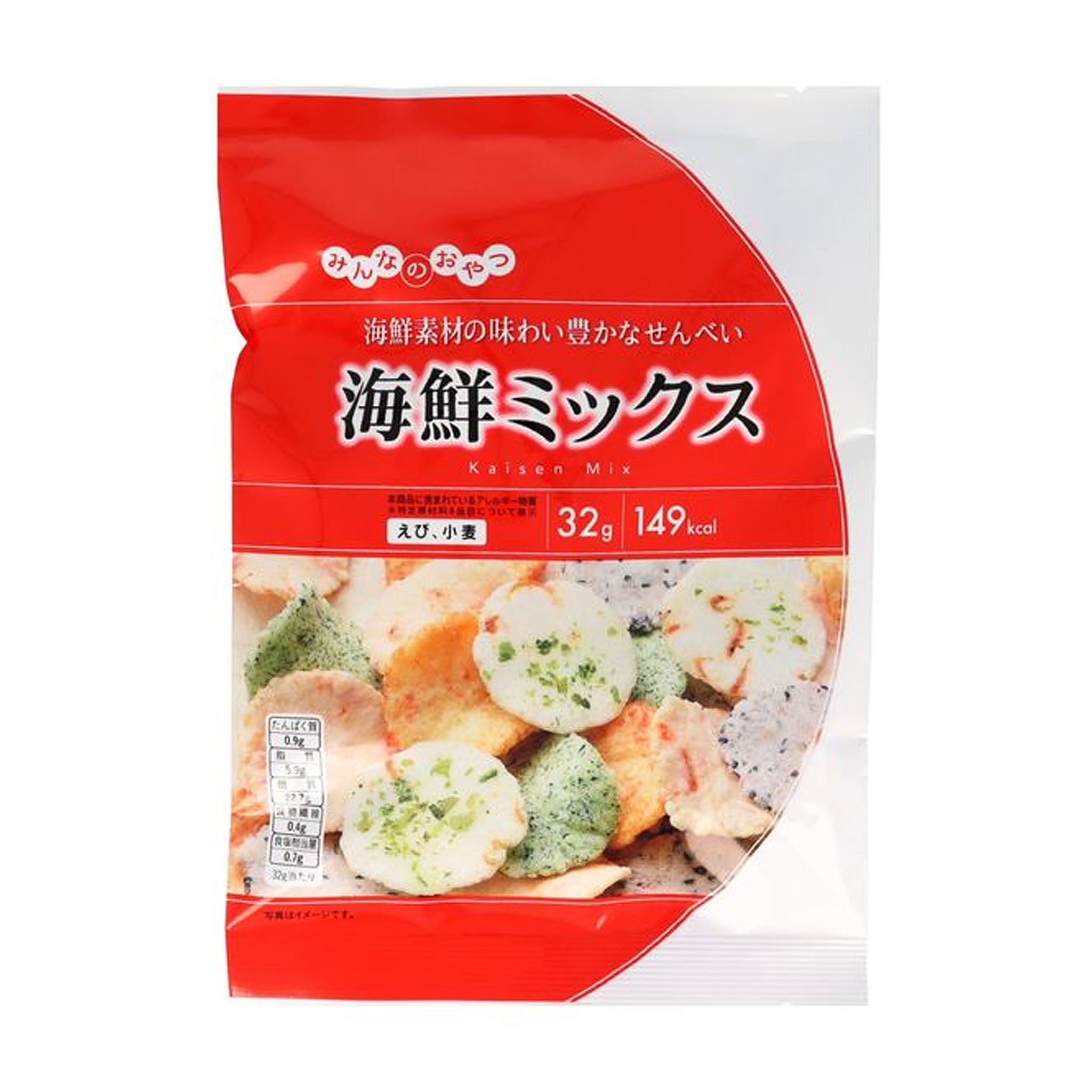 Montoile Minnano Oyatsu Seafood Mix Rice Crackers