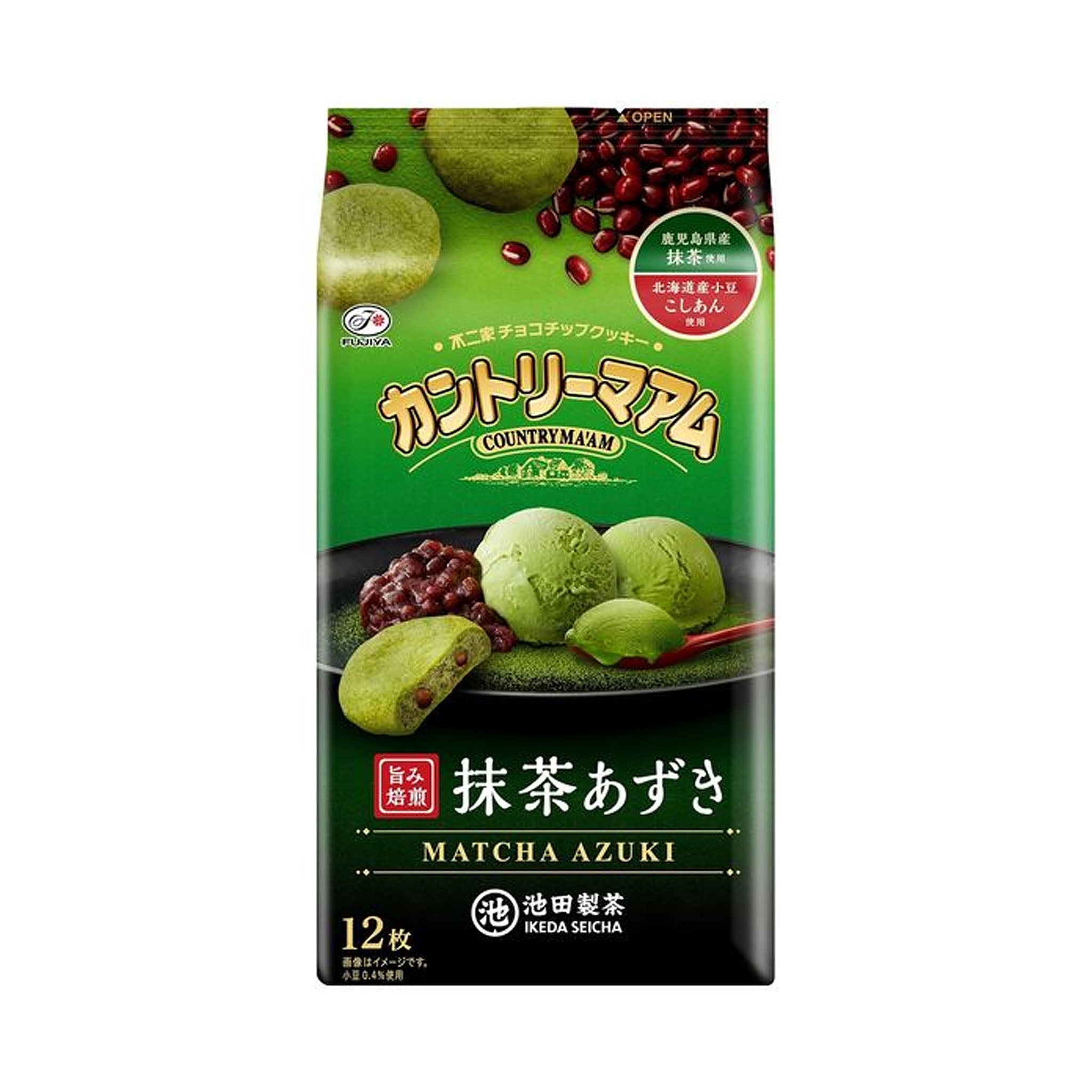 Fujiya Country Ma'am (Matcha Azuki) 12 pieces