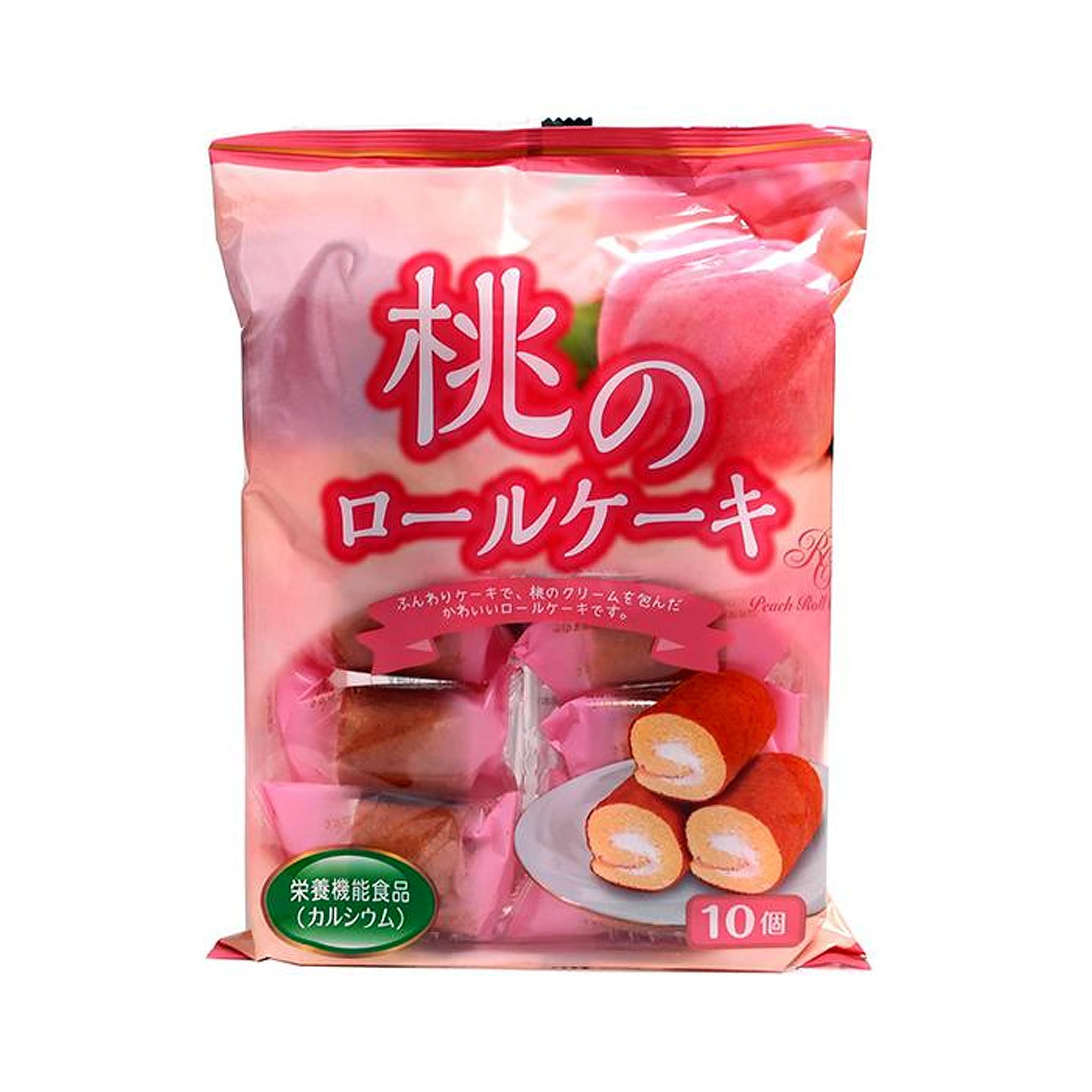 Yamauchi Seika Peach Roll Cake 10 pieces
